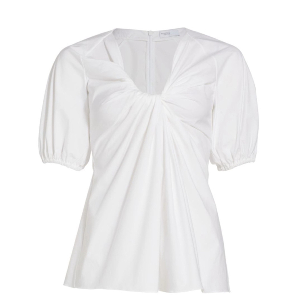 NWT Rosetta Getty White Twist Front Top Size 2